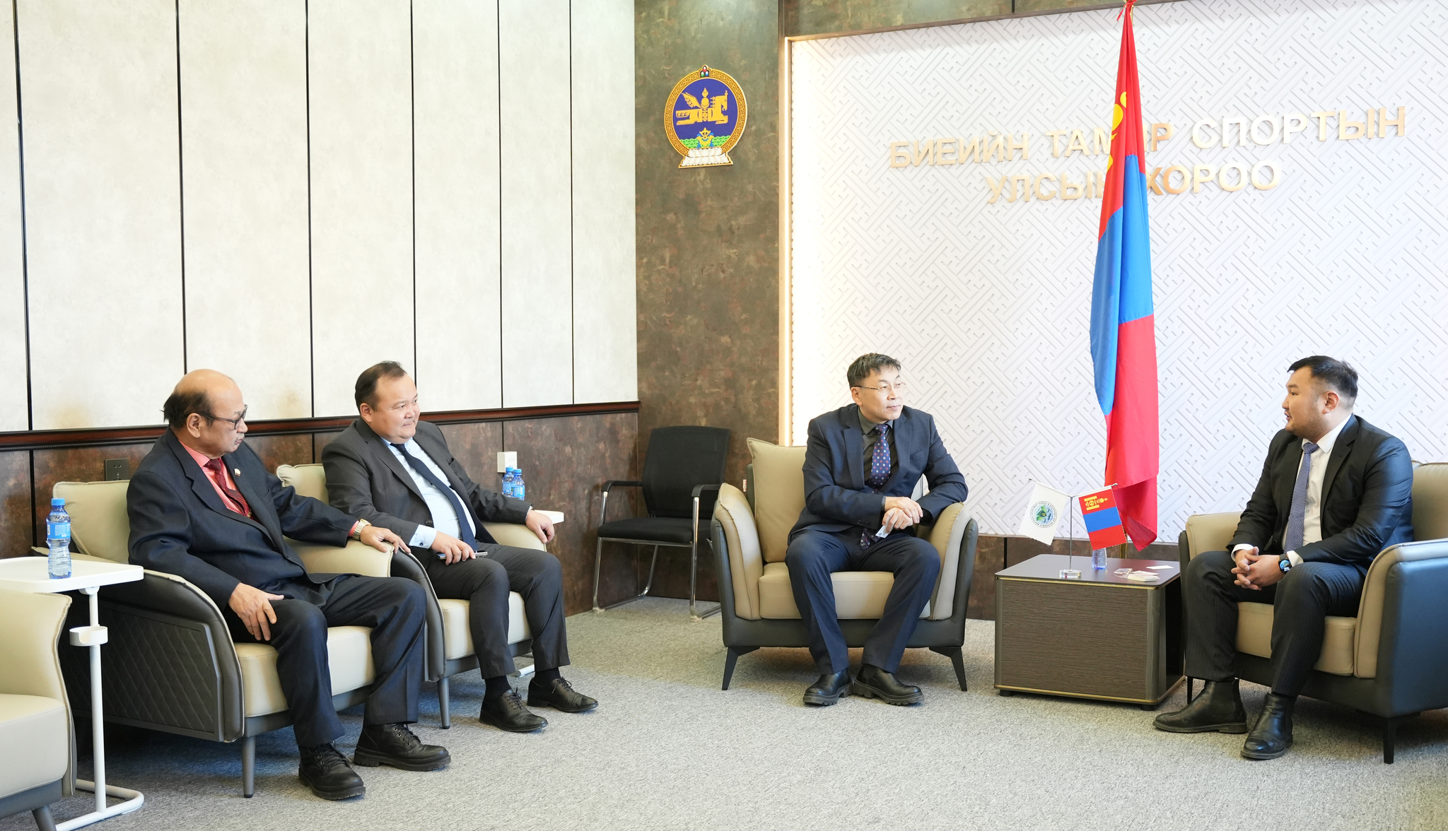 БИЕИЙН ТАМИР, СПОРТЫН УЛСЫН ХОРООТОЙ ХАМТРАН АЖИЛЛАНА